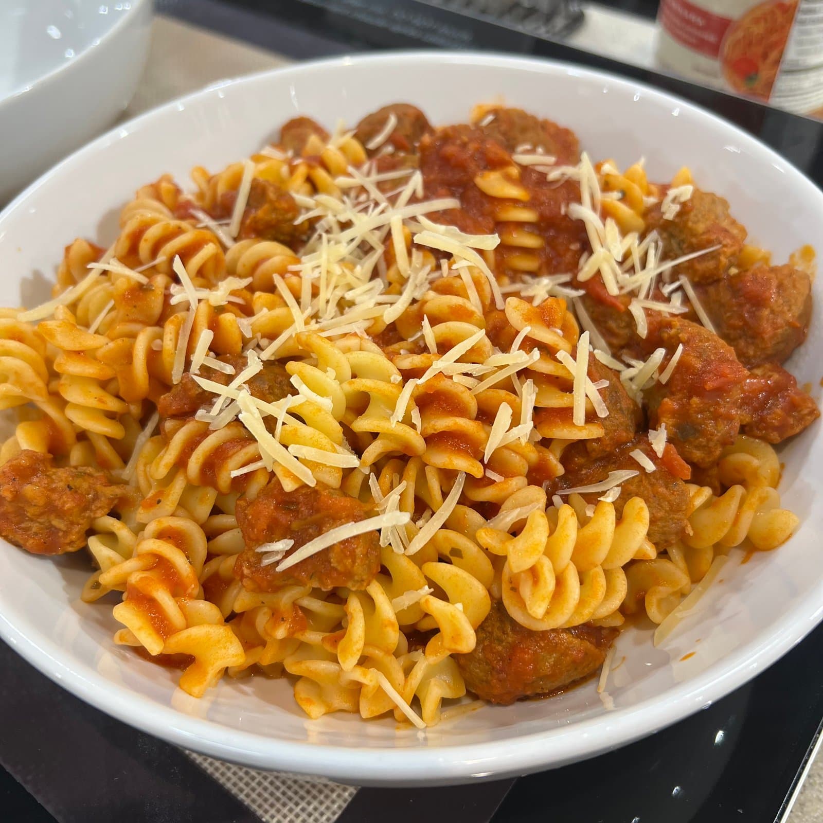 Midtown Fusilli and Meatballs with Marinara